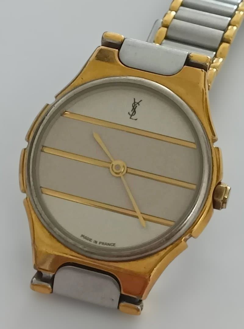 Yves Saint Laurent YSL Round Border Gold Ladies’ Watch