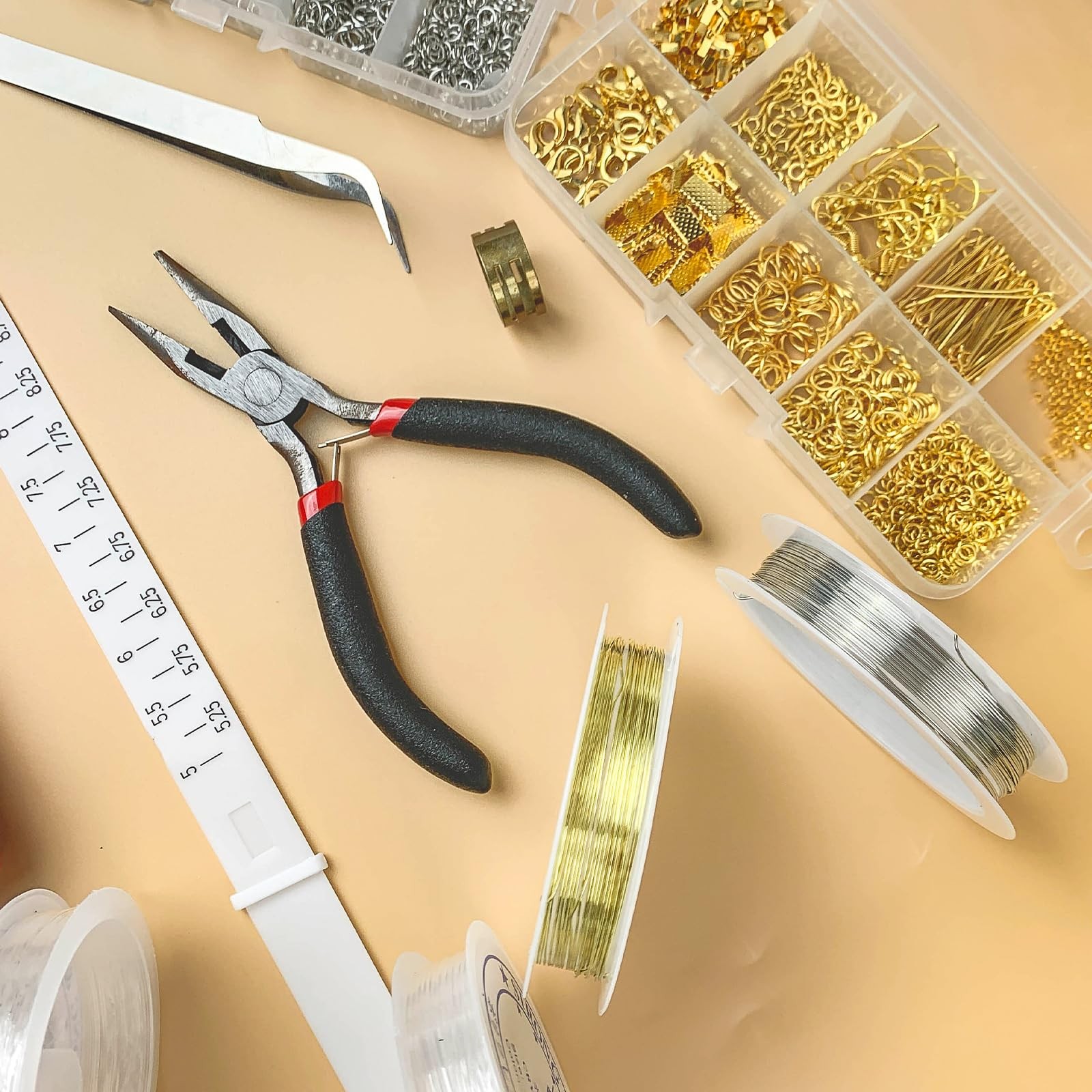 GTAAOY Jewelry Making Supplies Kit for Adults, Repair Small, Silver