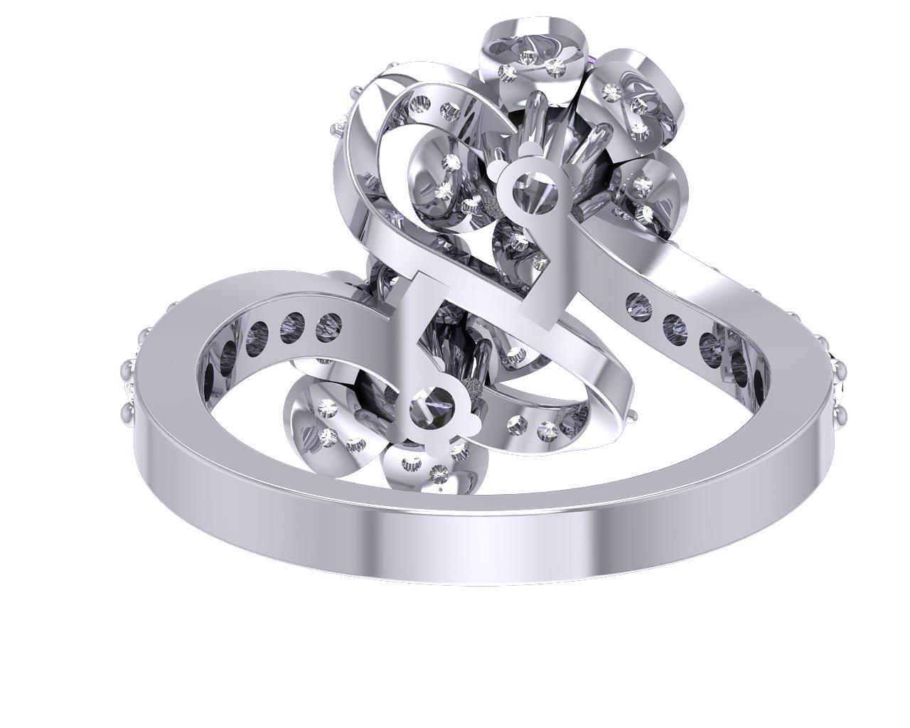 Forever Us 2 Stone Solitaire Diamond Ring For Women 1.50 Carat SI1 G 14K Gold