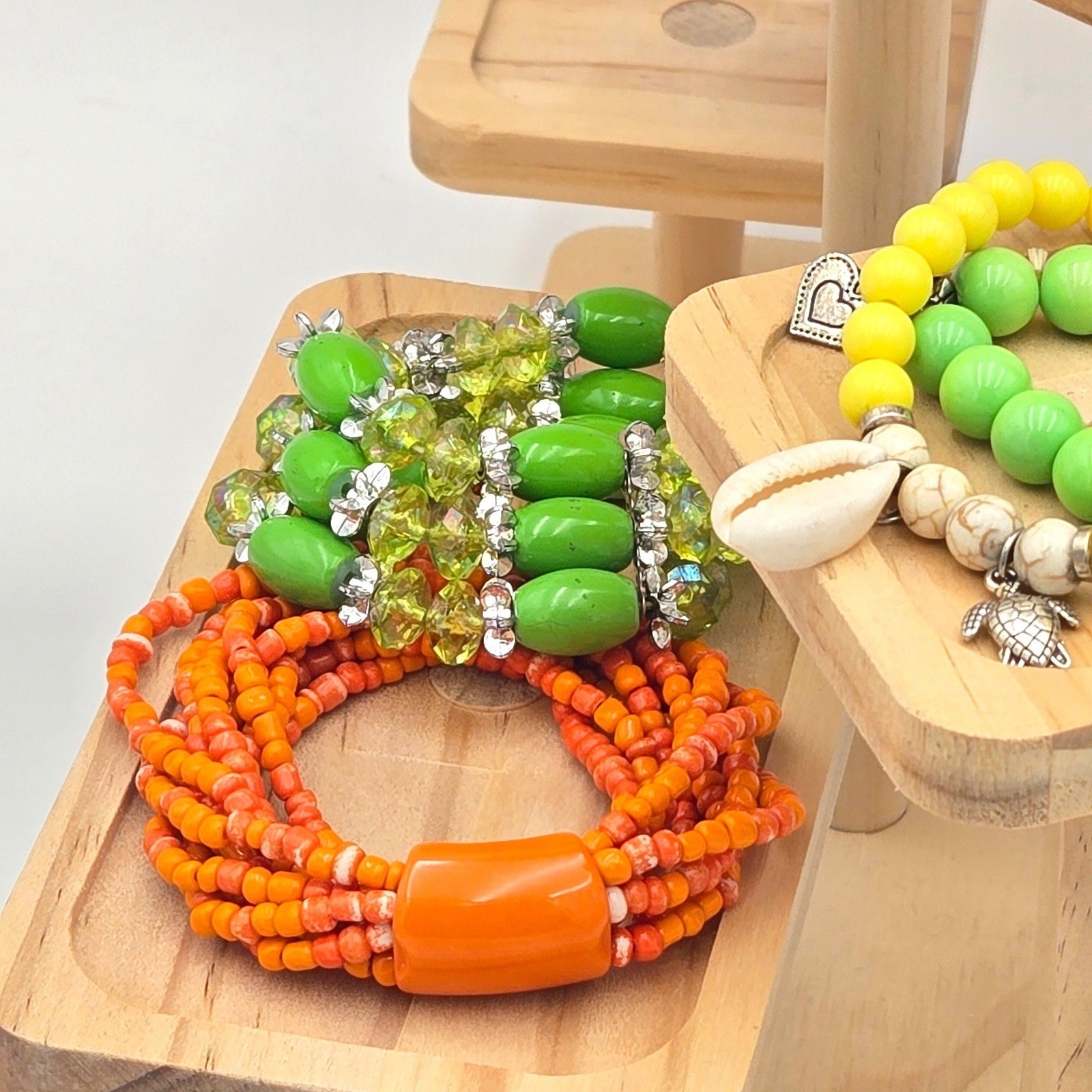 Citrus Delight Curated Jewelry Lot Bright Yellow Green Orange Set Colorful 12pc