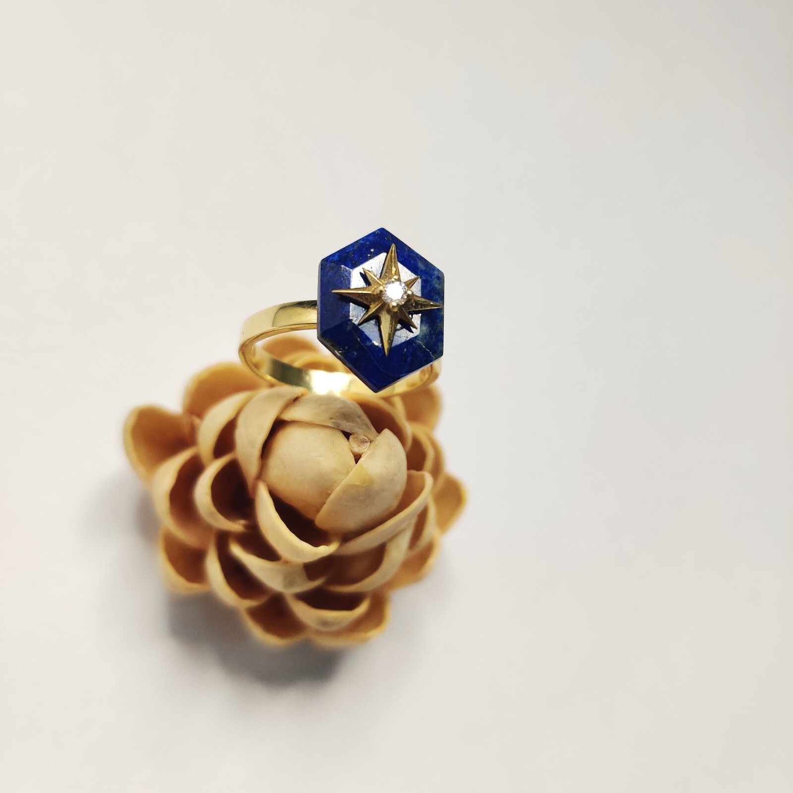 Lapis Lazuli Antique 925 silver vintage Victorian art deco handmade ring gift