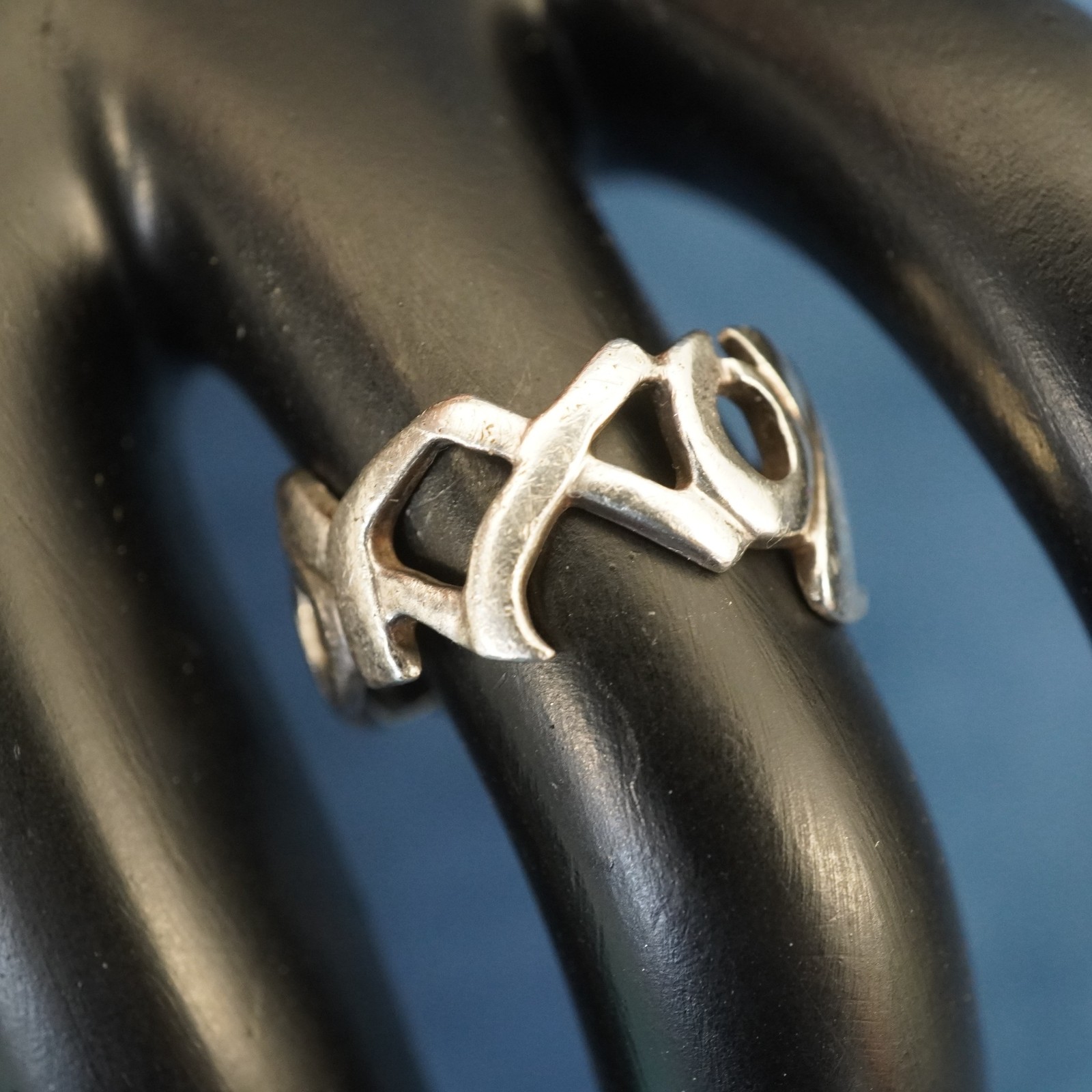 Vintage Tiffany & Co x Paloma Picasso Sterling Silver X’s&O’sHugs & Kisses Ring