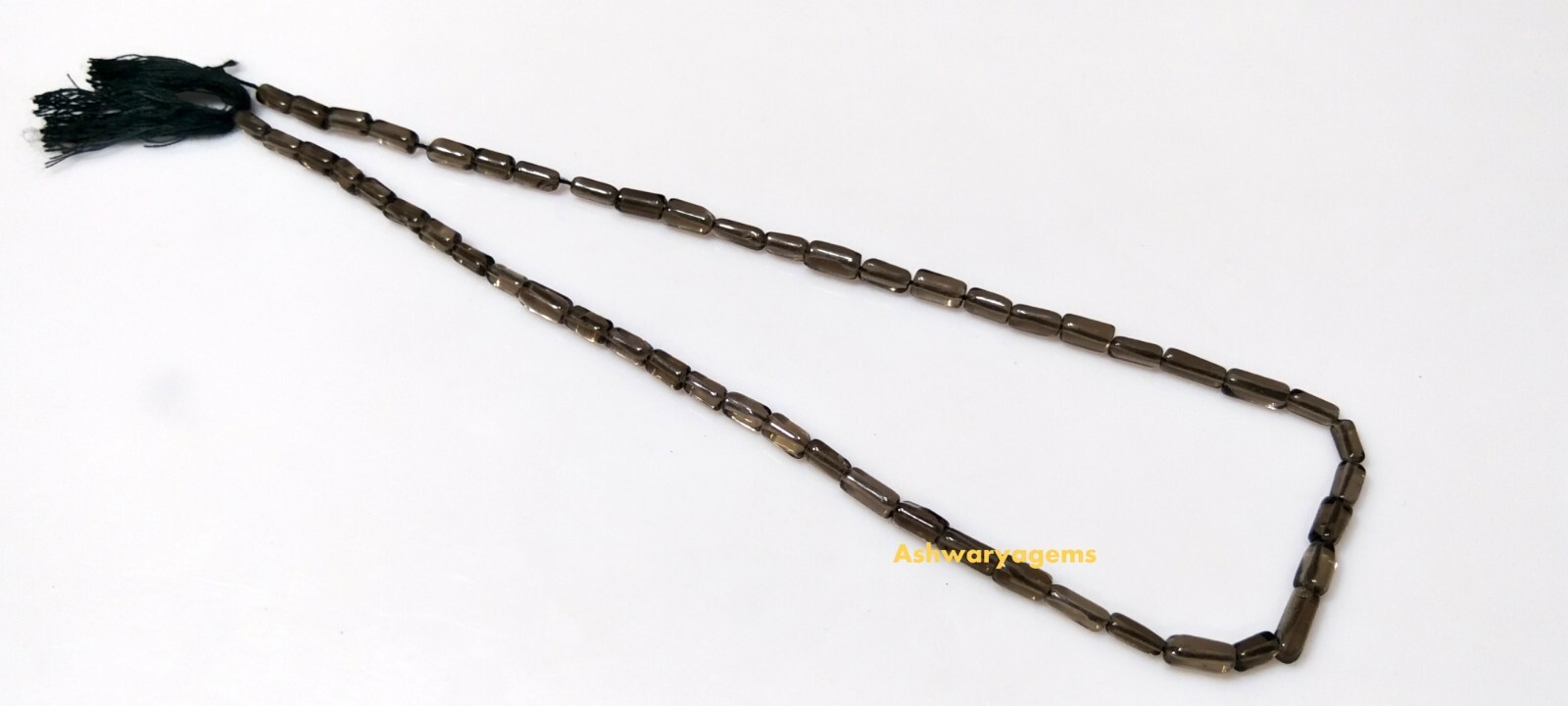 Smoky Quartz Tube 4×6-4x8mm Smooth Loose Gemstone Beads 14″Inch 1 Strand AG