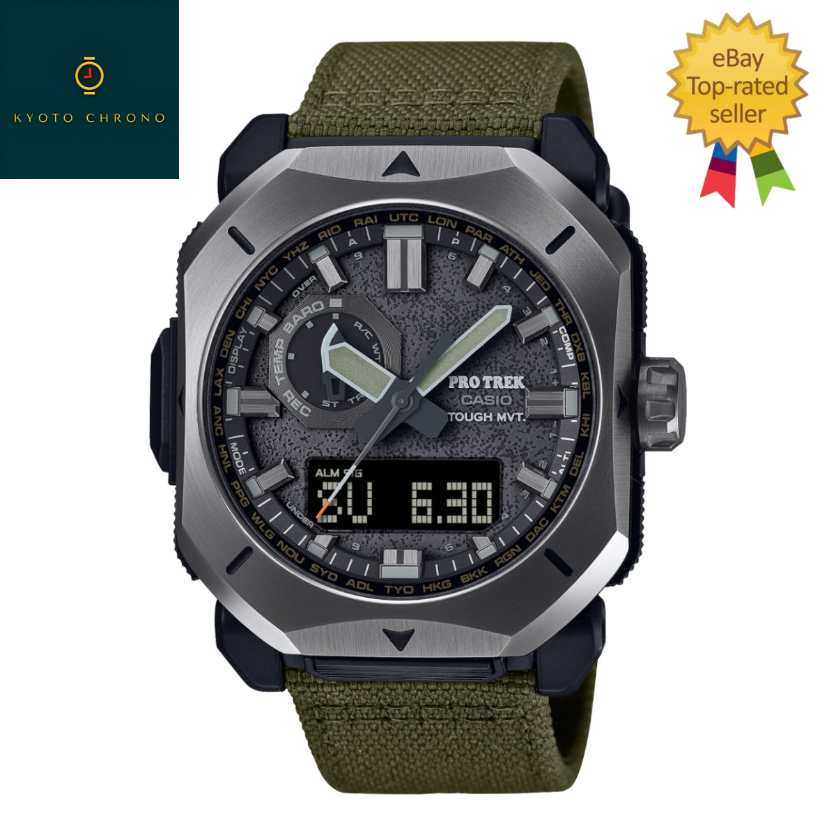 NEW CASIO PROTREK Climber Line PRW-6900YB-3JF Tough Solar MULTIBAND6 Men’s Watch