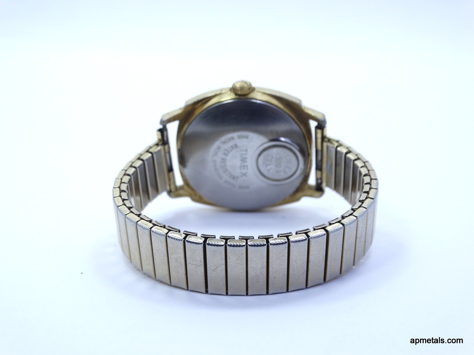 Vintage 1970’s TIMEX ELECTRIC DYNABEAT Gold Toned 1500A Quartz Watch