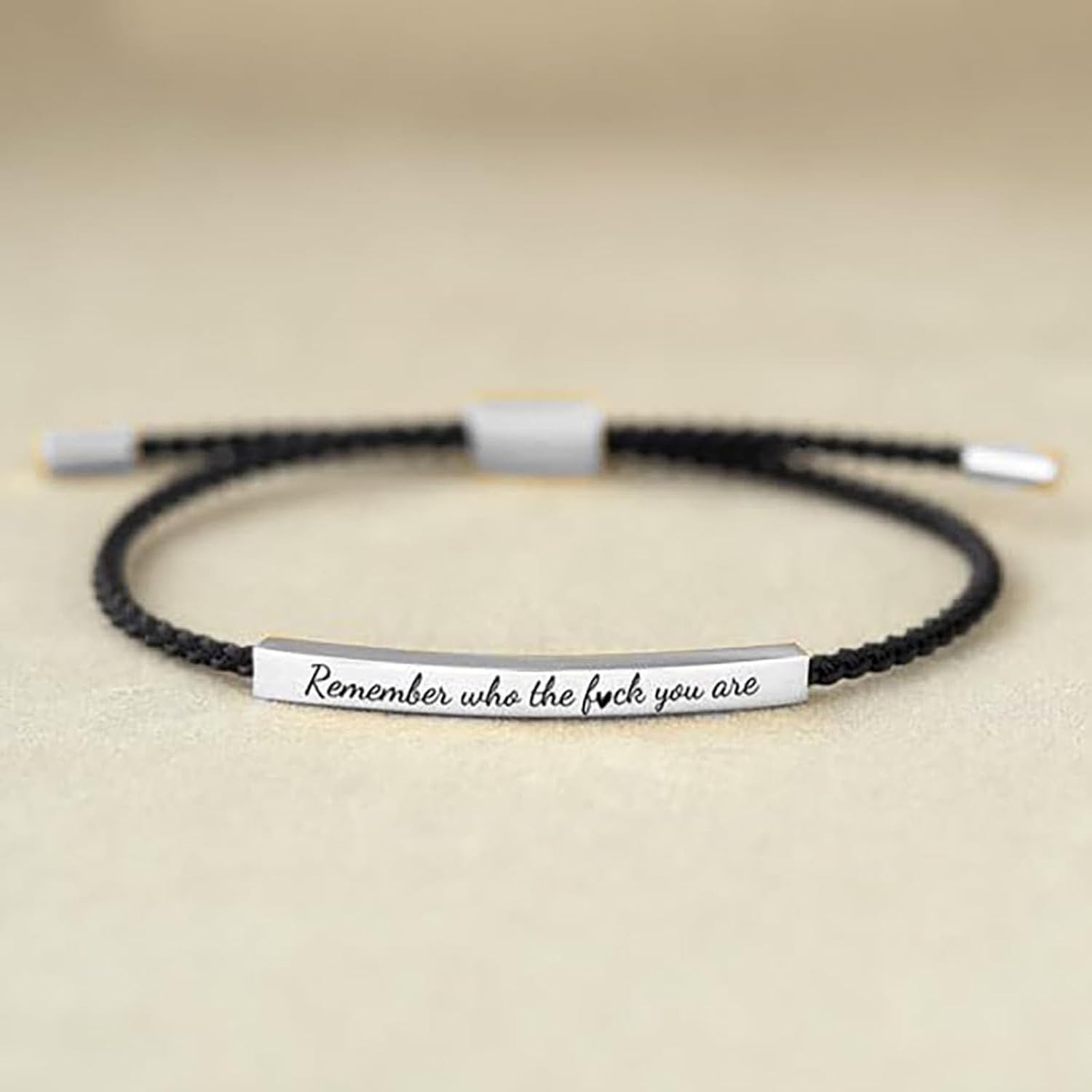 Let Them Tube Bracelet for Women, Self Worth Motivation Bracelet Adjustable Brai