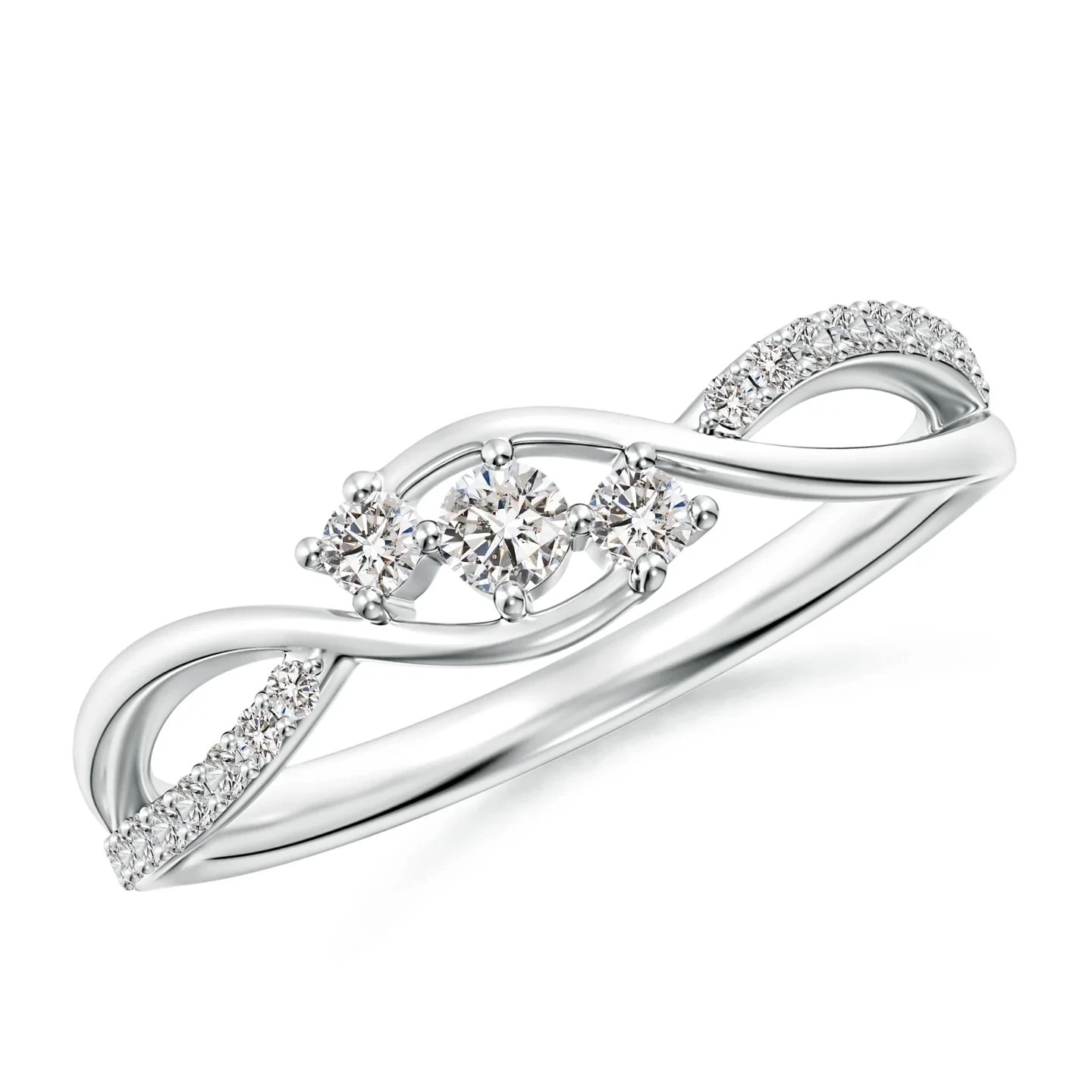 Engagement Ring Round 0.25 Carat Lab Created Diamond PT950 Platinum Band 4 4.5 5