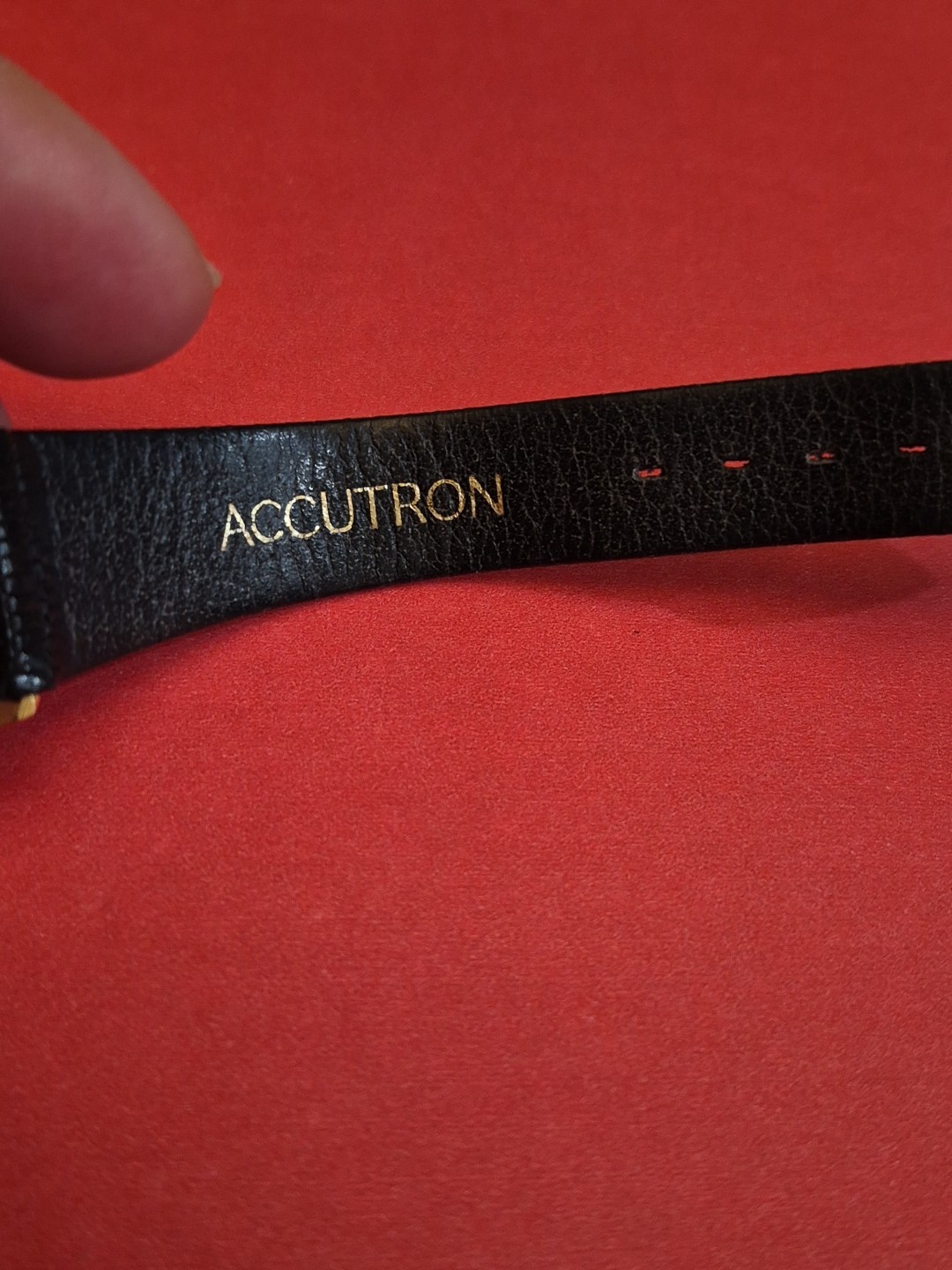 Very Rare McDonald’s Store Manager Bulova Accutron Watch Lizard Band Gold Plated