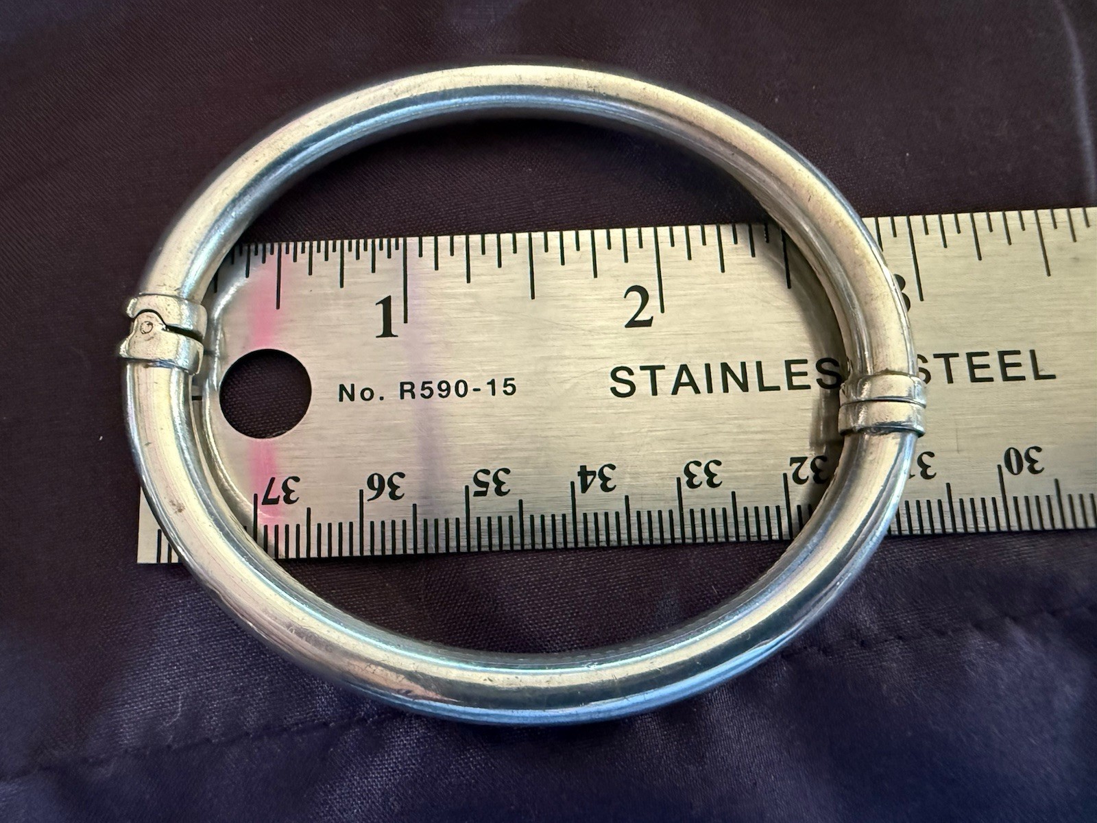 Sterling Silver Hinged Cuff Bracelet, by MILOR a famous Italian Vintage Mfr