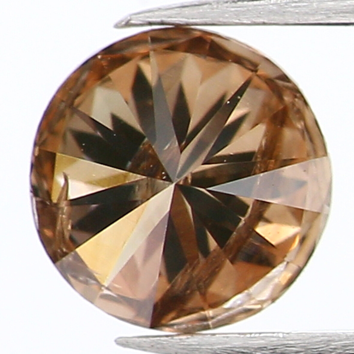 0.36 CT Natural Loose Round Shape Diamond 4.55 MM Brown Color Diamond NQ1080