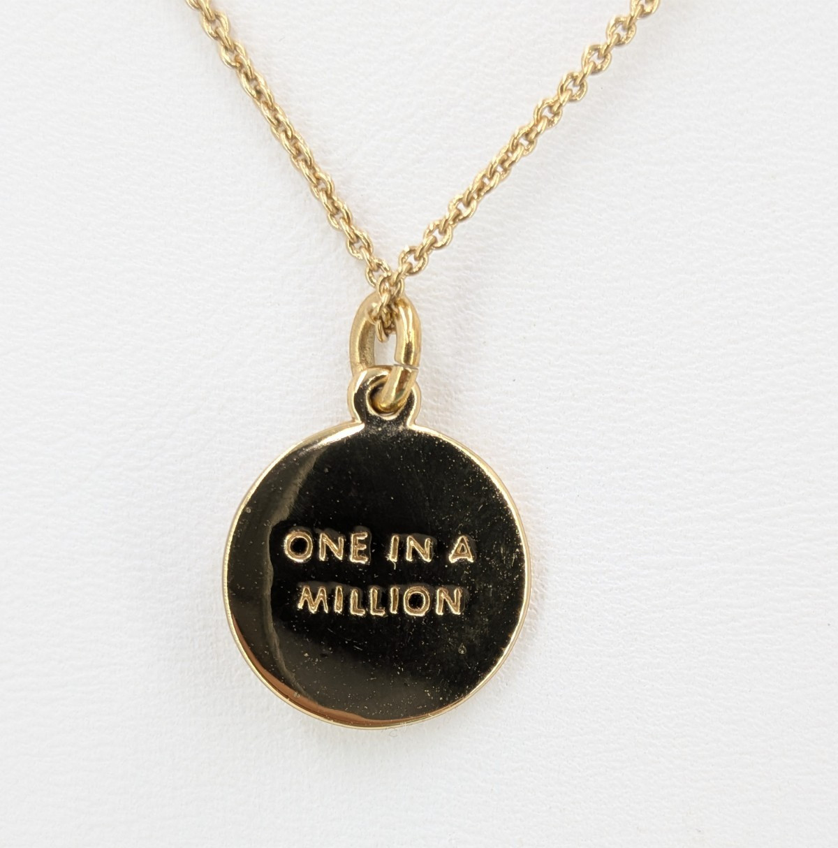 Kate Spade Necklace K Initial One In A Million 12K Gold Plated 17-20in Pendant