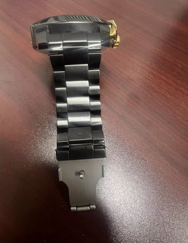 Diesel Mega Chief Chronograph DZ 4485 Model Men’s Black stainless Gold Dial