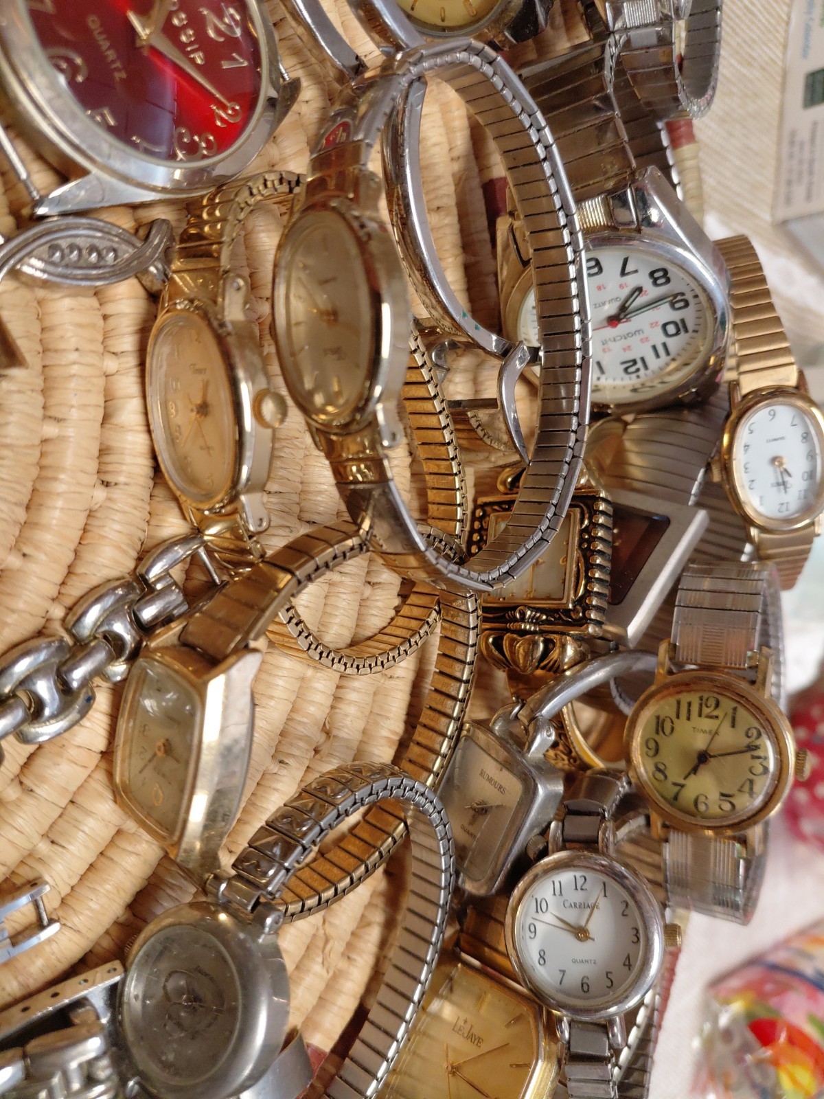 Watch Time Piece Wristwatch Lot Variety Citizen,timex,consort,seiko,armitron Etc
