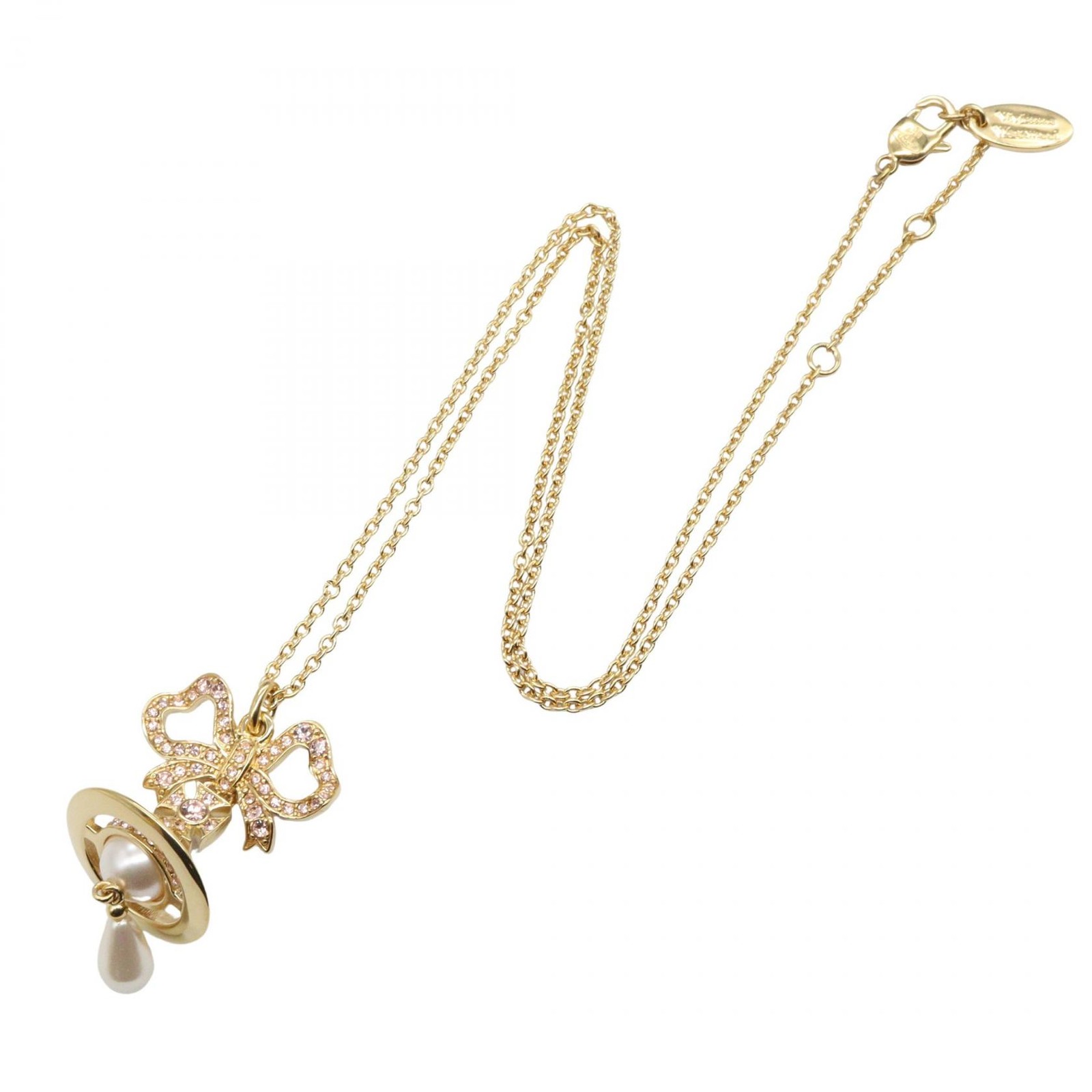 Vivienne Westwood Rigoberta Pearl Pendant Necklace Base metal NEW GHW women