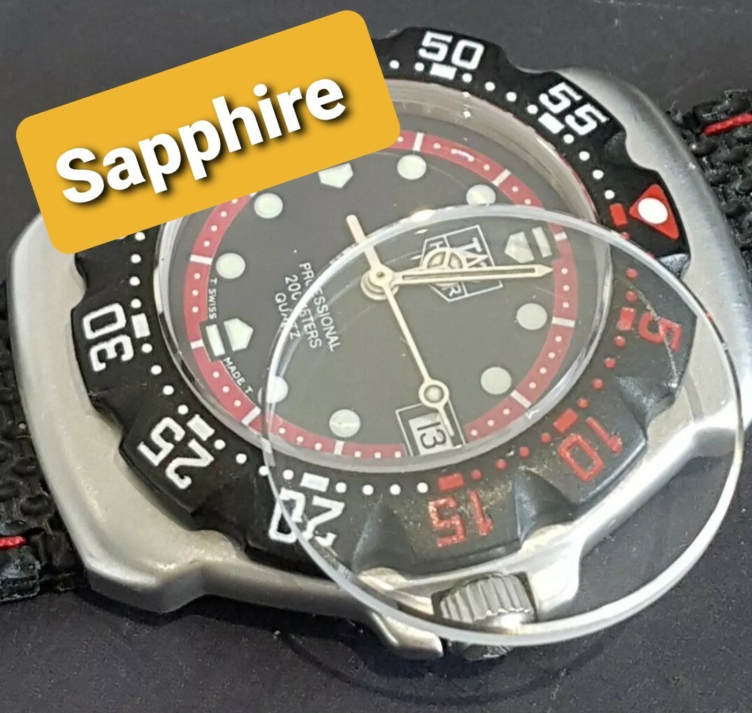 QUALITY Sapphire GLASS FOR TAG HEUER F1 FORMULA ONE Wa1214 case part MORE