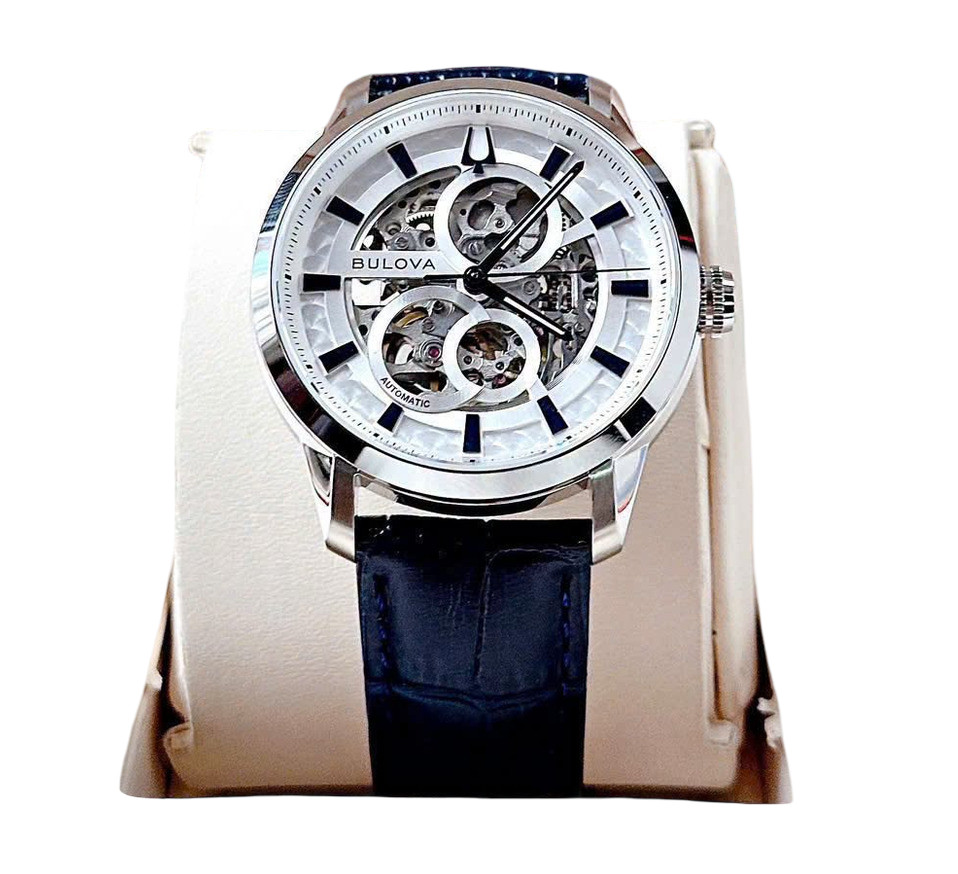 Bulova Sutton Silver Dial Automatic 96A330 Stainless Steel Men’s Watch
