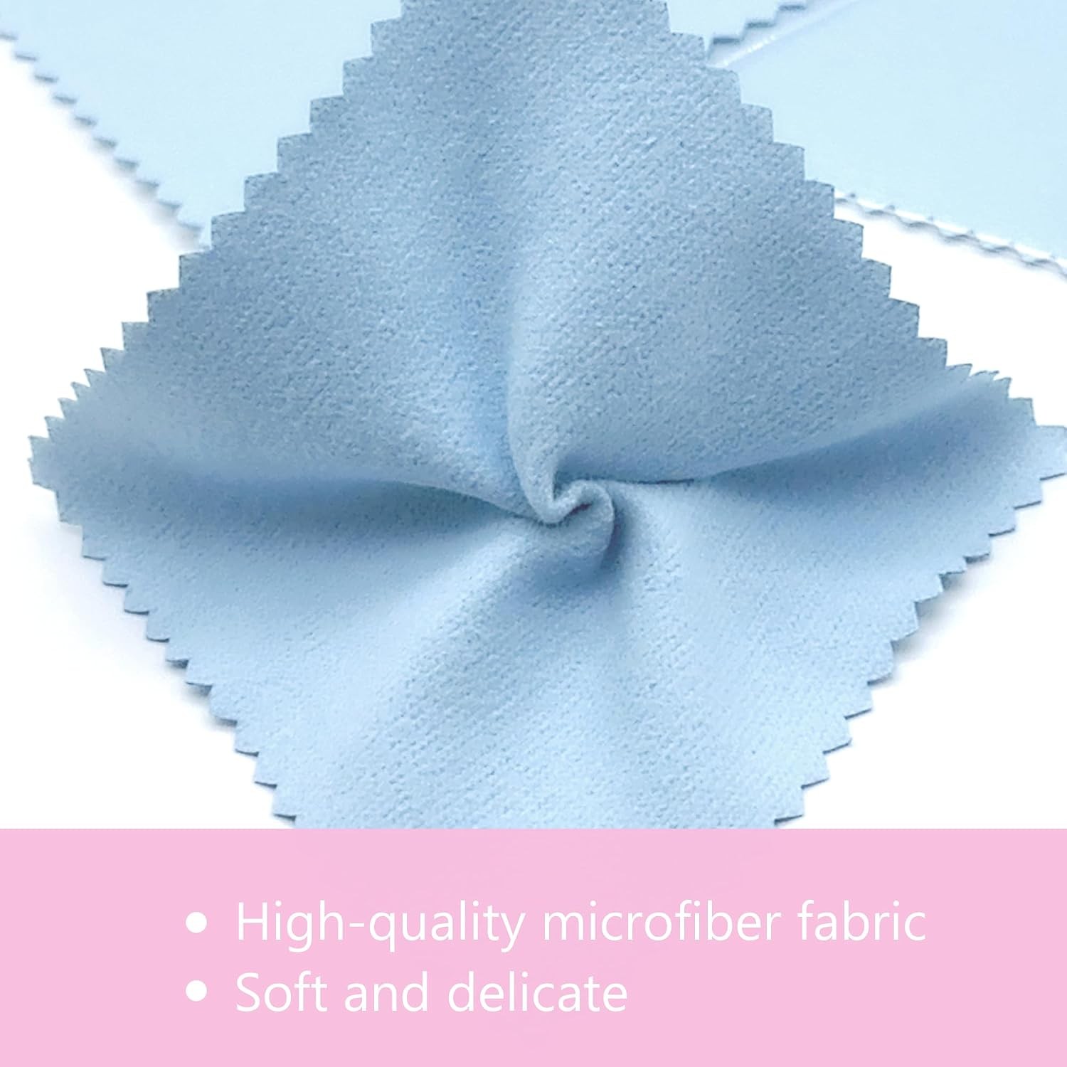 Jewelry Cleaning Cloths 120 Pcs Microfiber Polishing Silver Gold Platinum Coins