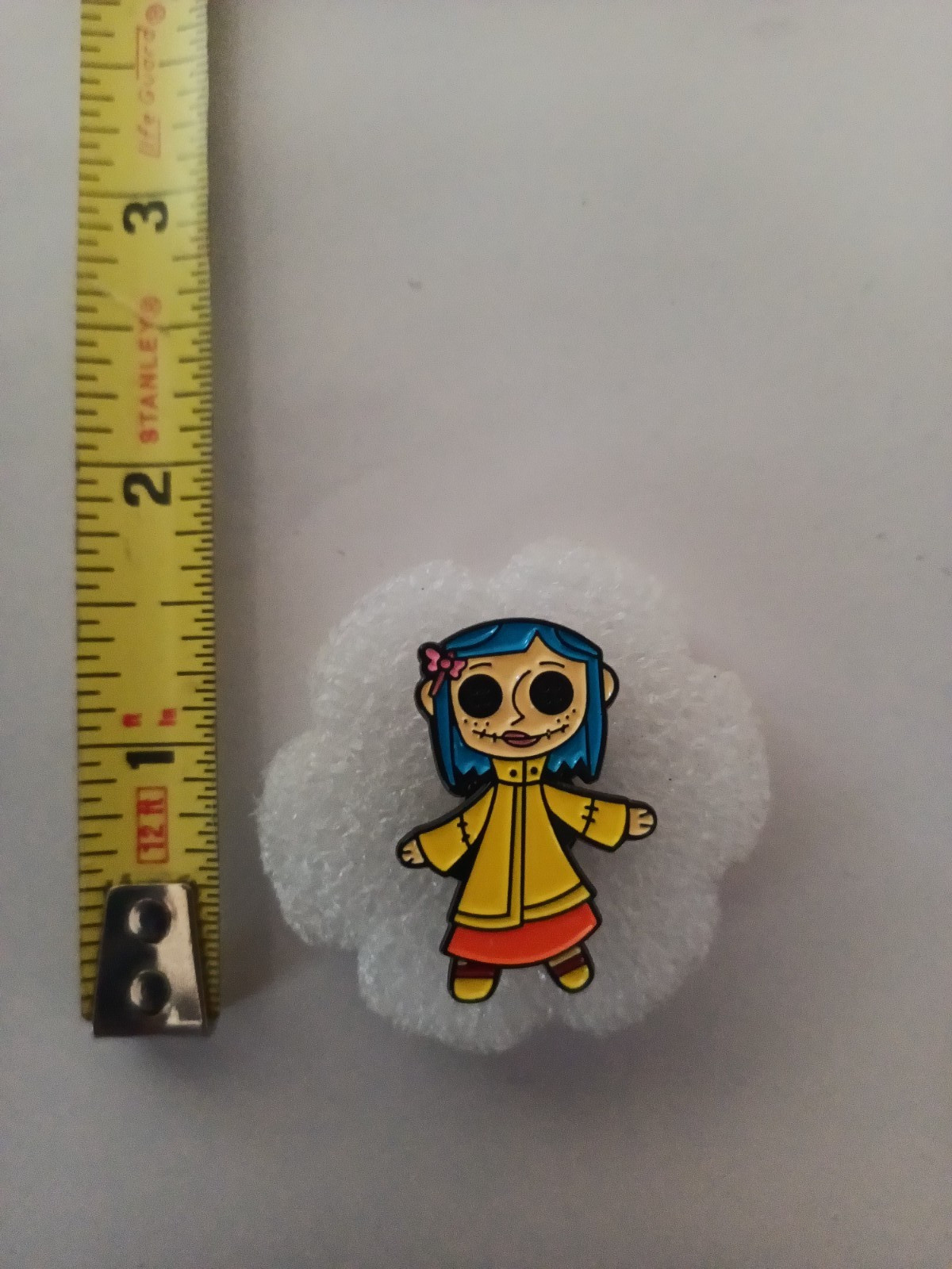 CORALINE DOLL-PIN-2 OR MORE PINS $5.49 SHIPPING-SPEND $20 SHIPPING IS FREE