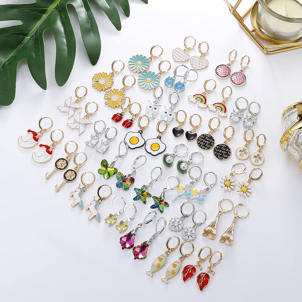 Azurt LCX 20 Pairs Random Mixed Resin Acrylic & Metal 20pcs
