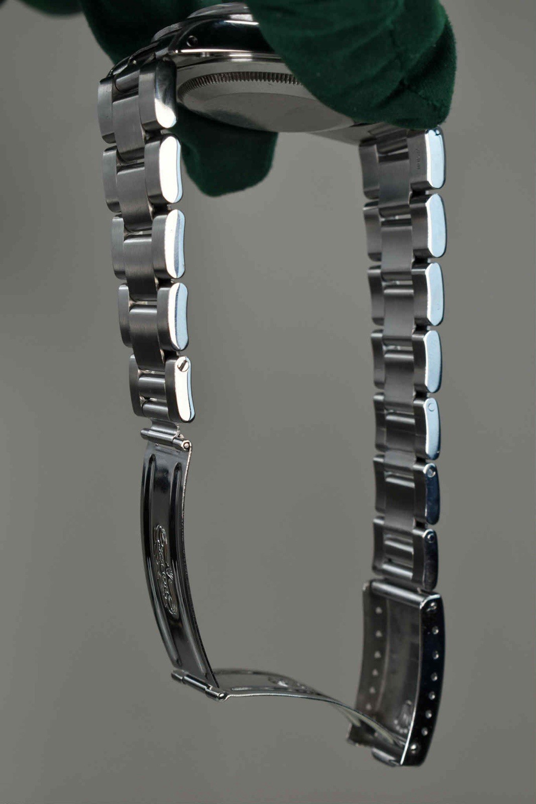 Rolex Explorer 16570 Silver Oyster Bracelet with Silver Bezel With Papers