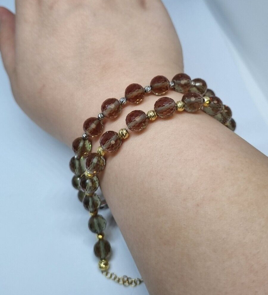 Color Change Bead Zultanite Bracelet 925K 0 Real Silver Women Party Gift