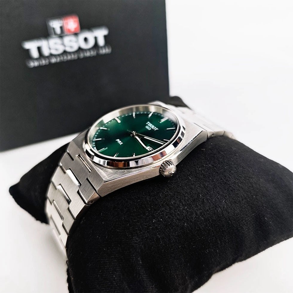Tissot PRX 40mm Green Dial Watch Men’s Calendar Quartz Watch T137.410.11.091.00