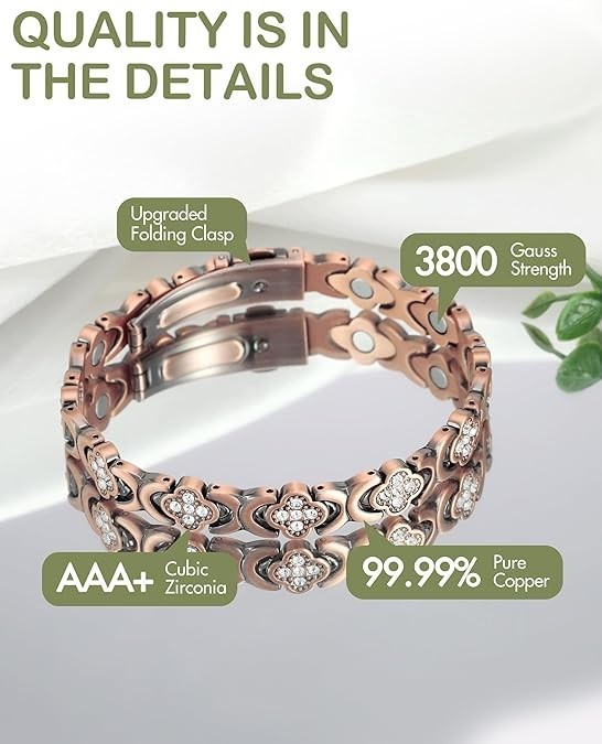 GMOX-Woman Butterfly Copper Bracelet Luxury&Elegance|Couple Magnetic Bracelet