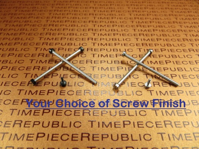2 pcs SUUNTO CORE Swiss Stainless Screws for Lugs Adapter Silver Black 2 Pc