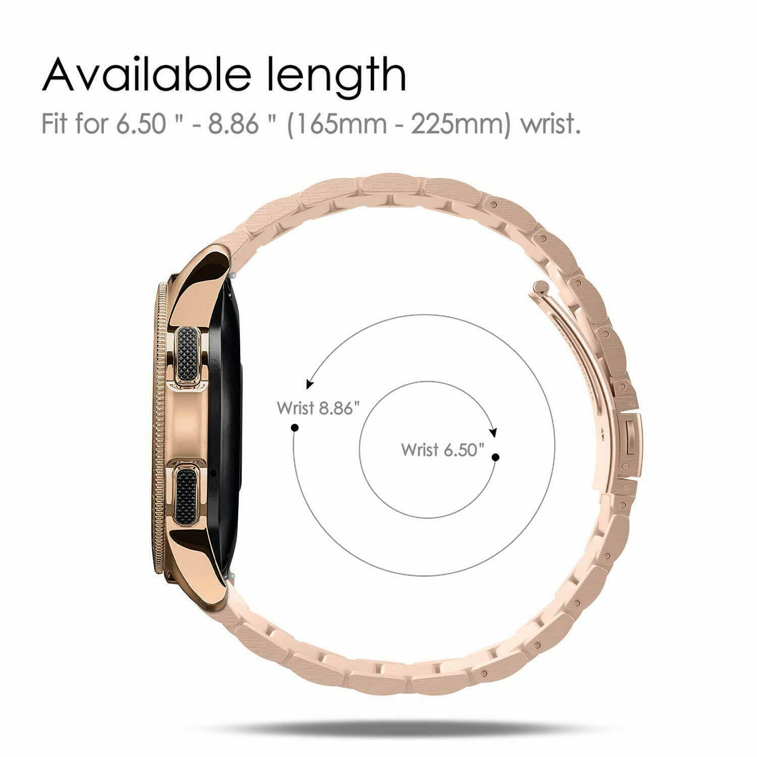 For Samsung Galaxy Watch 3 41mm 45mm Stainless Steel Strap Watch Band Wristband