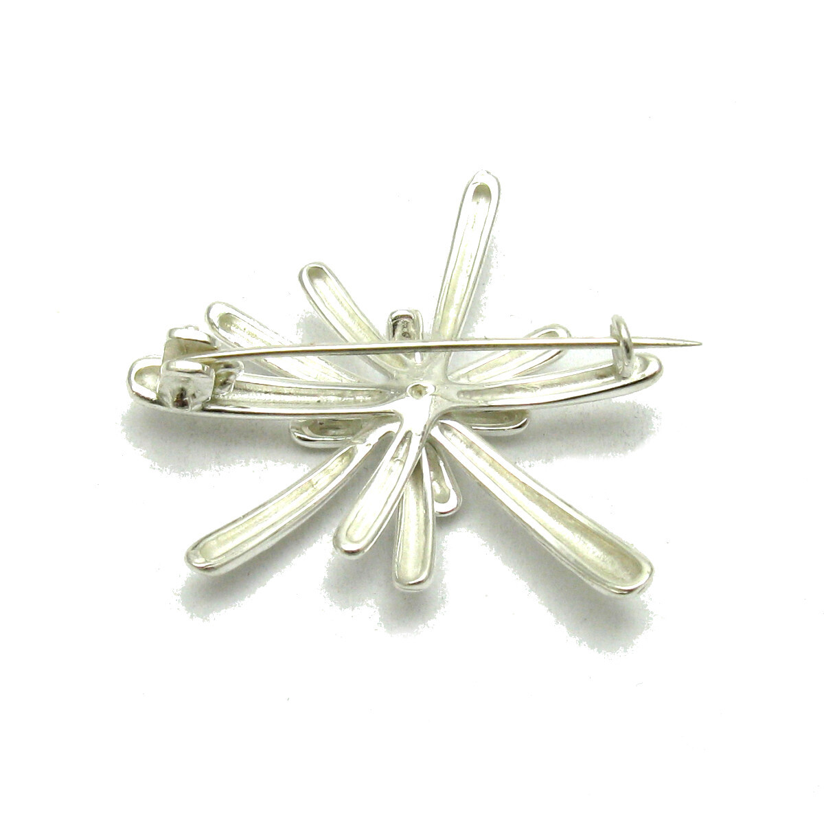 Extravagant Sterling Silver Brooch Genuine Solid Hallmarked 925 Nickel Free