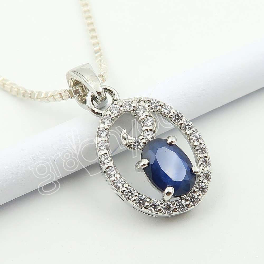 Artisan-Made Perfection | Real Blue SAPPHIRE 925 Sterling Silver Jewellery Set