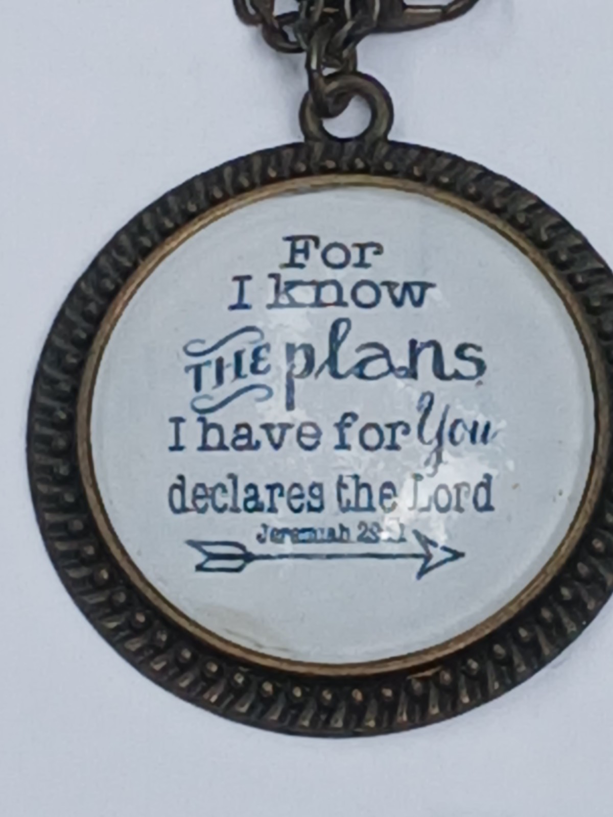 Jeremiah 29:11 I Know The Plans Necklace Bible Scripture Faith Religious Gifts