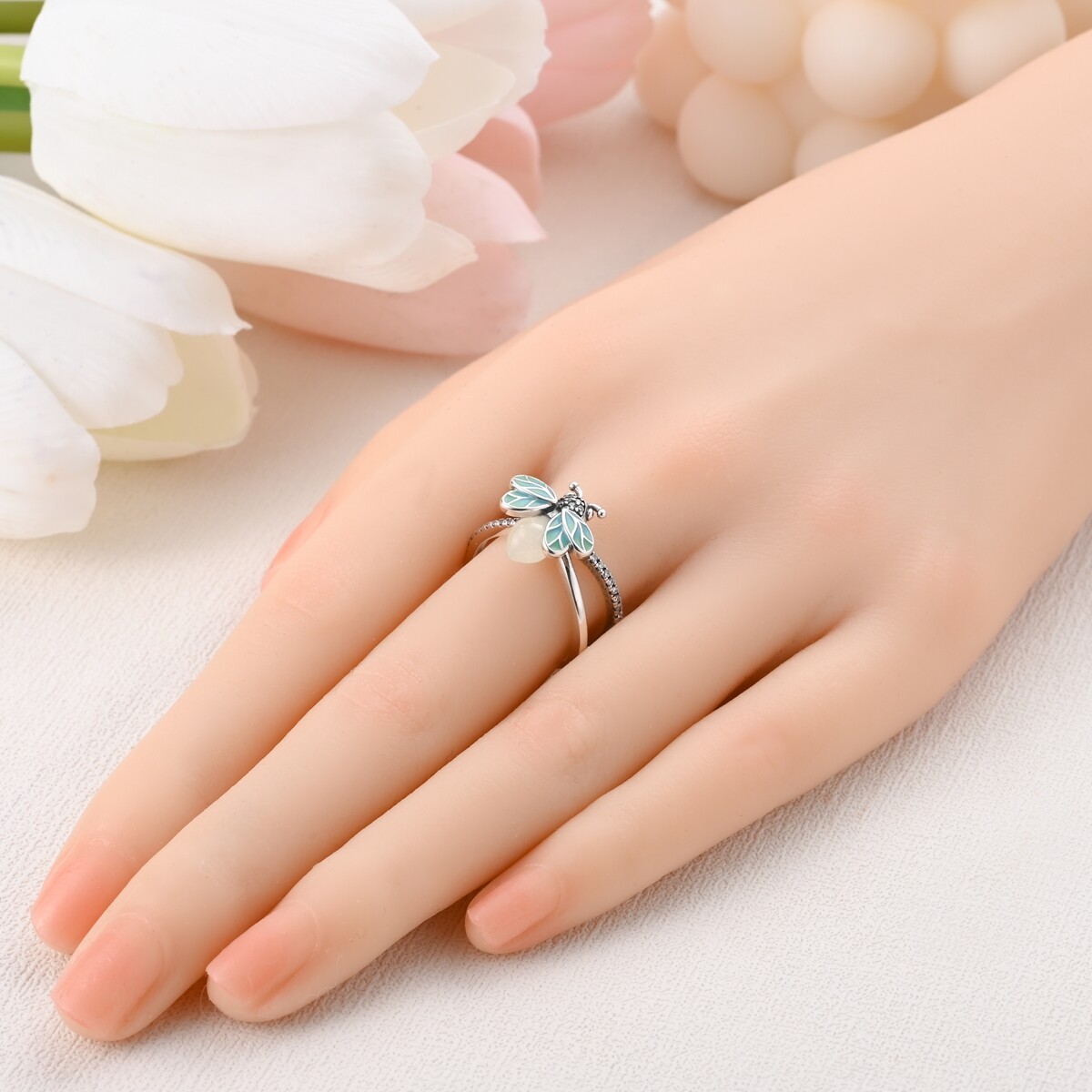 MULA Original Summer Firefly Finger Ring For Women Jewelry 925 Sterling Silver
