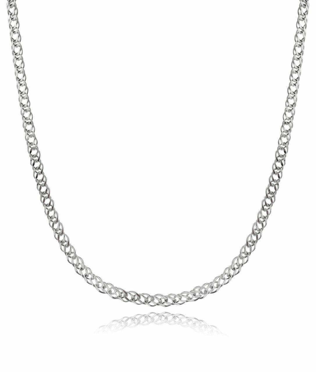 3.5mm Rombo Link Chain Necklace – 925 Sterling Silver -16″-30″ Italian Italy 050