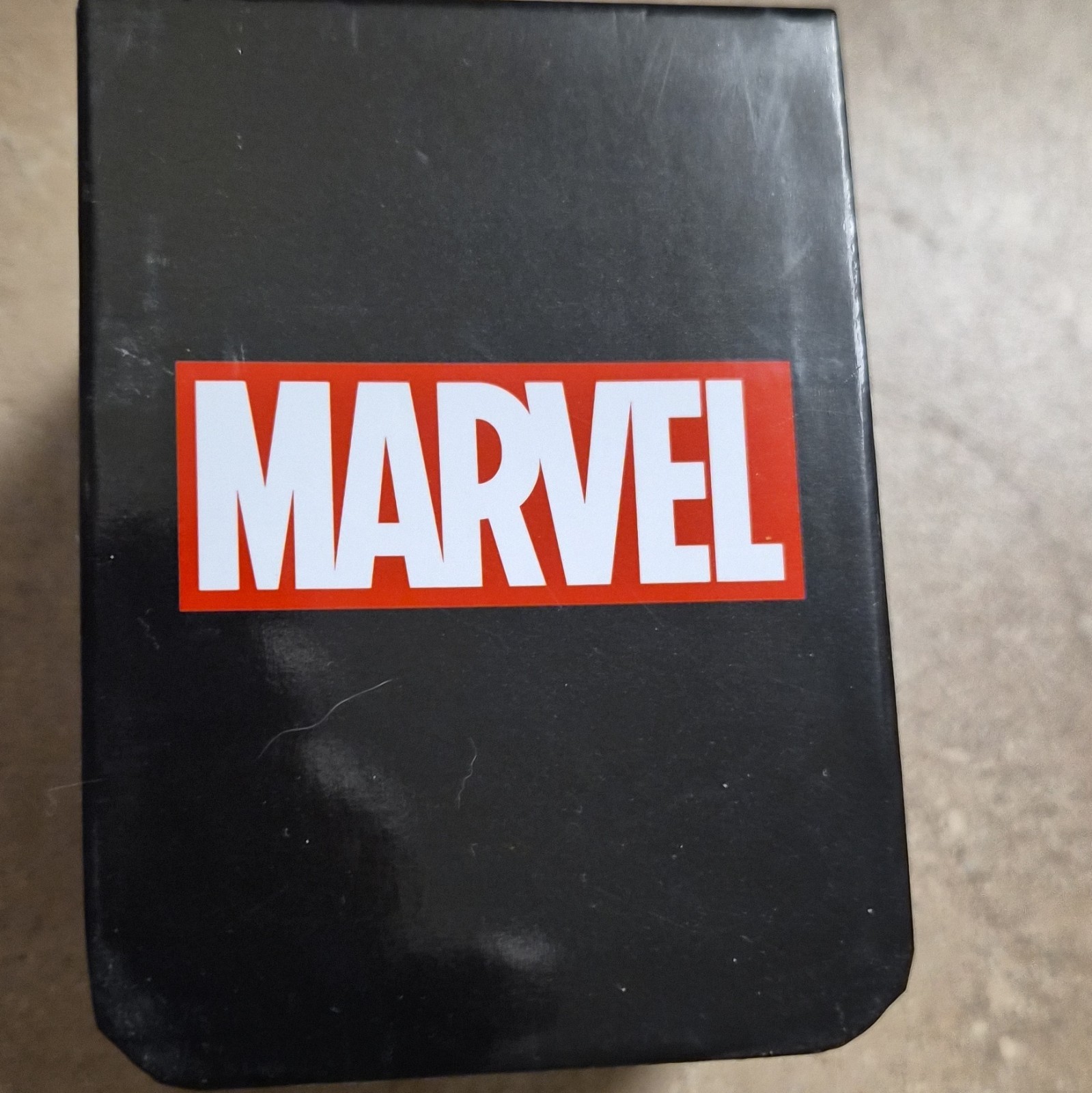 Marvel Superhero Analog Quartz Wristwatch Black/Red Silicone Strap w/ Box