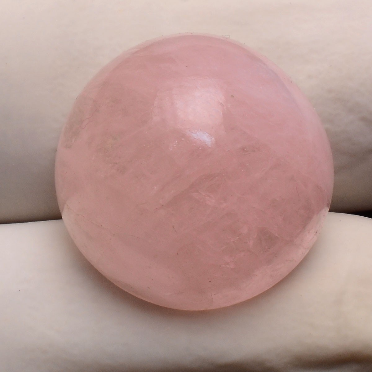 Tranquil Beauty~ 28.00 Cts Natural Morganite 18mm Round Cabochon Loose Gemstone