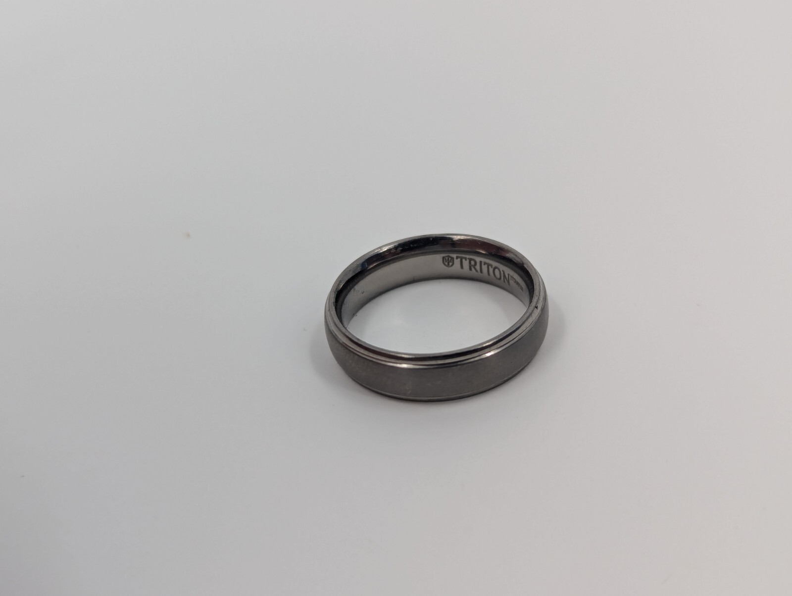 Triton Titanium Wedding Ring 6mm Size 10 Round Hypoallergenic