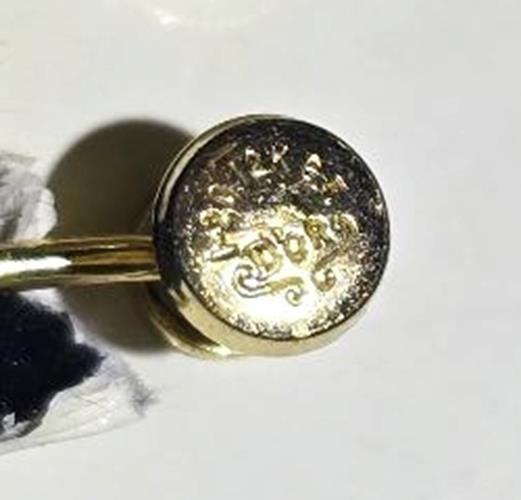 D’OR Jade Faux Pearl & Gold Leaf Vintage 1/20 12K GF Screw Back Earrings