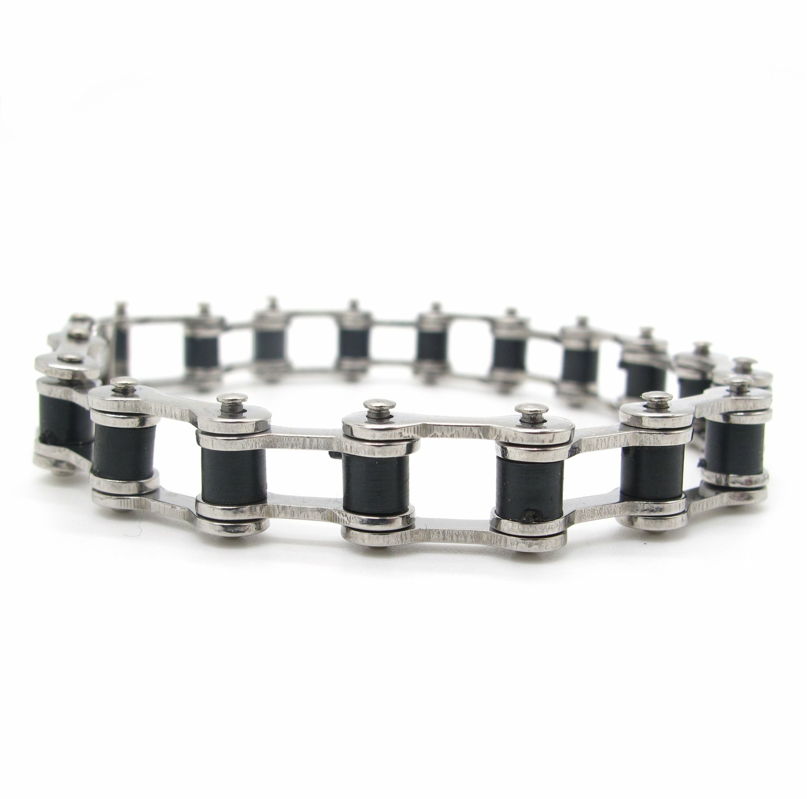 MENDEL 8 Inch Mens Bike Bicycle Chain Bracelet Biker Jewelry Man Stainless Steel