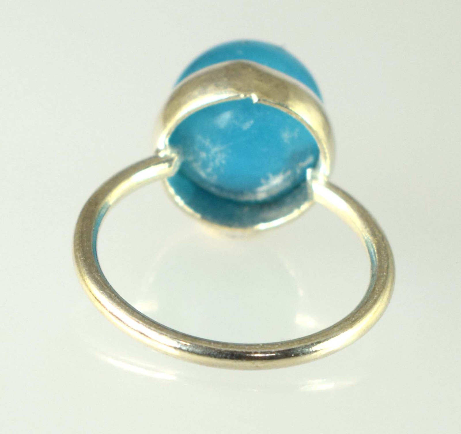 23.10 Ct/11 mm Brazilian Blue Topaz Gemstone Ball Ring Classic Collection
