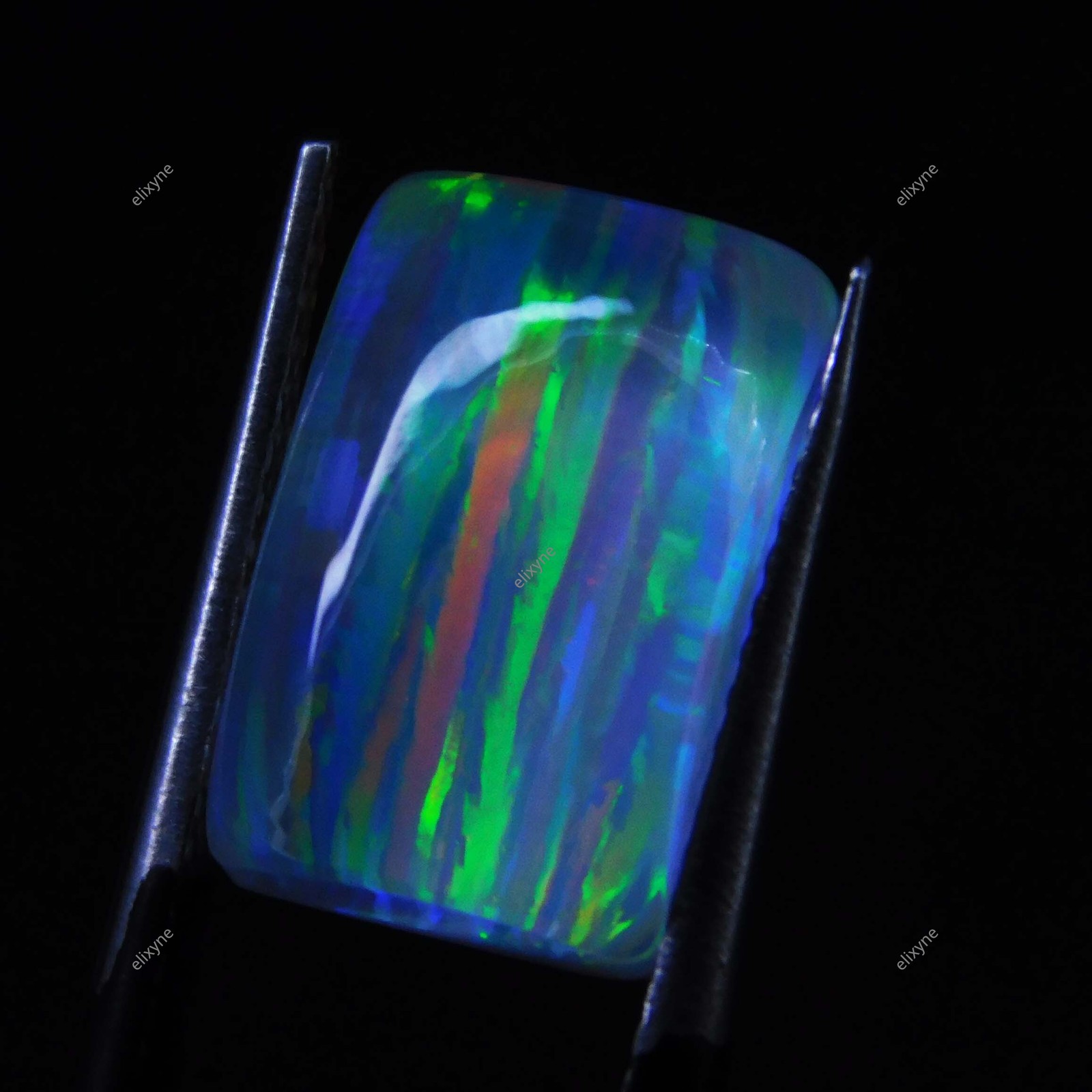 6.45 Cts Natural Fire Opal On Black Onyx Doublet Fancy Certified Gemstone