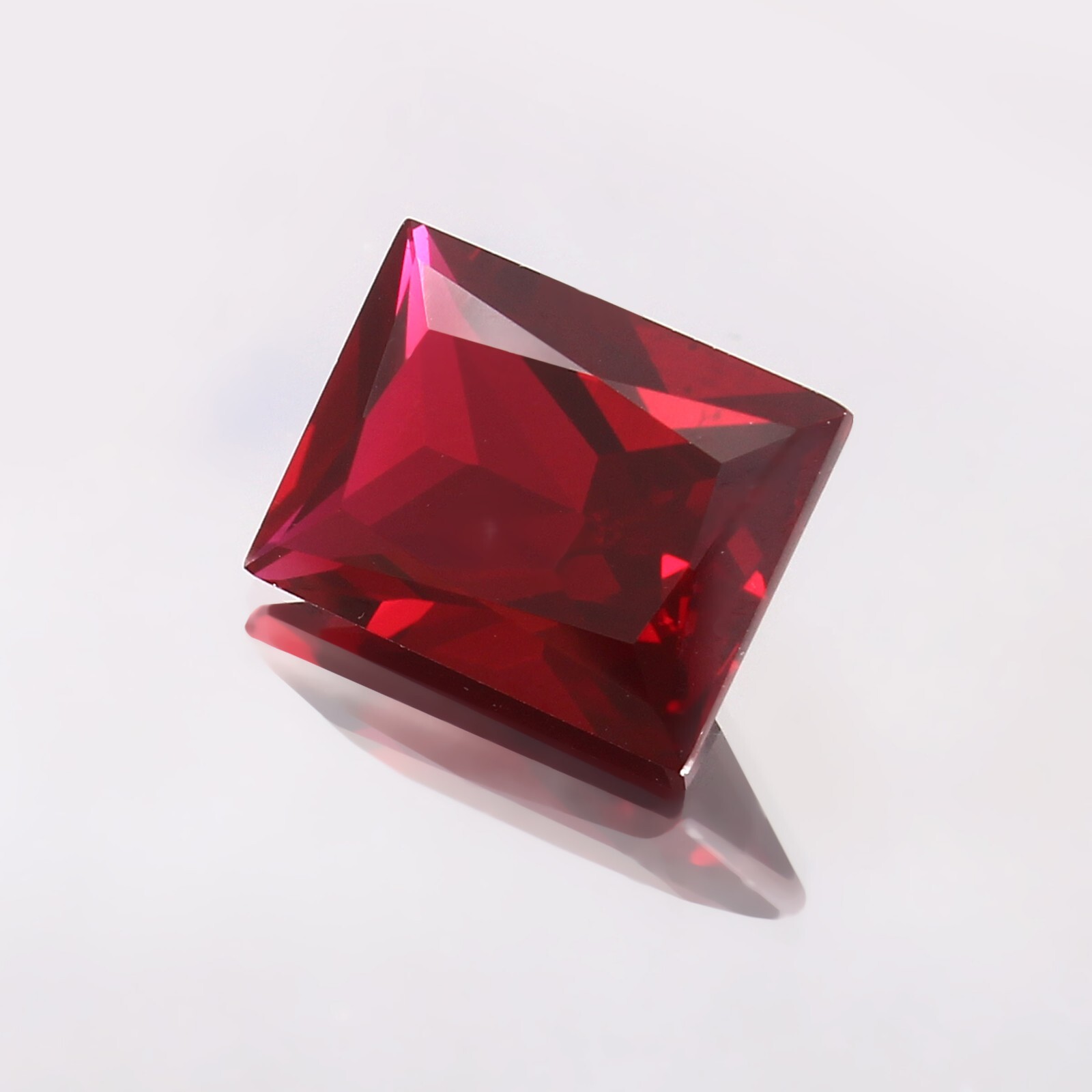 Synthetic Garnet Lab Created Baguette Princess Cut Gemstone,4×6-15x20mm,1pcs