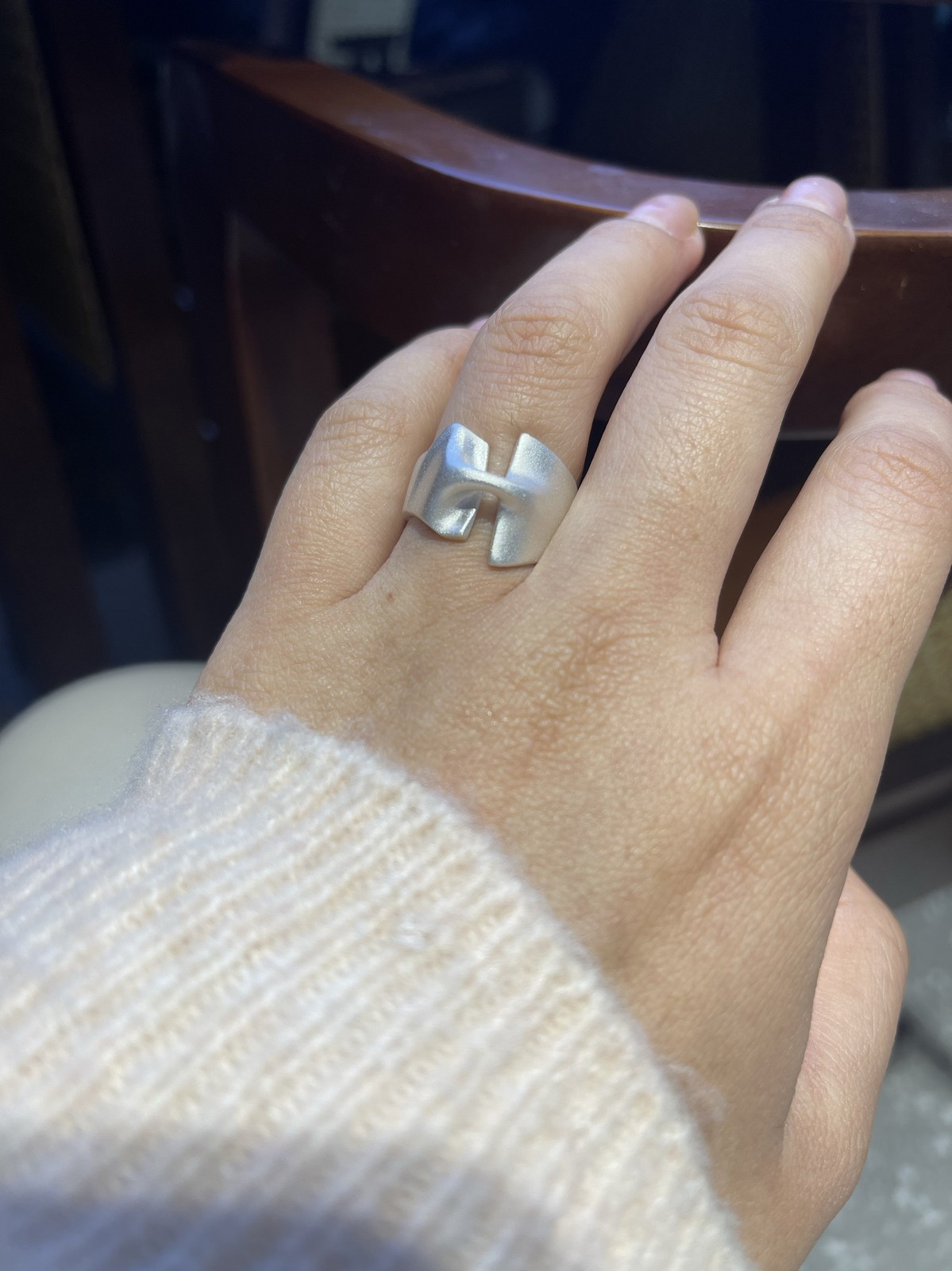 Whole body s925 silver ring male and female elephant iceberg sculpture design