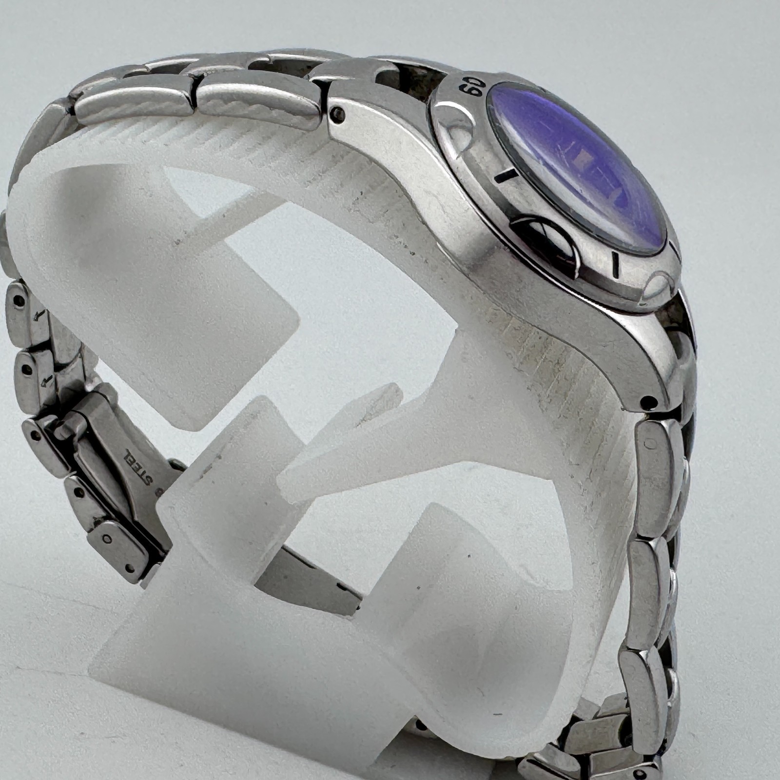 Relic Quartz Watch ZR11644 Women 50m Silver Blue Date Analog New Battery 7.25″
