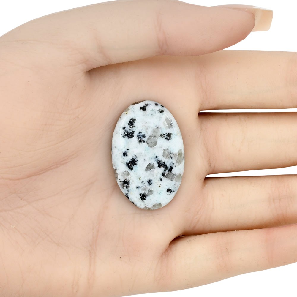 Natural Sesame Jasper 33.2×21.2×4.3 mm Oval Shape Polished Gemstone LS02964-48