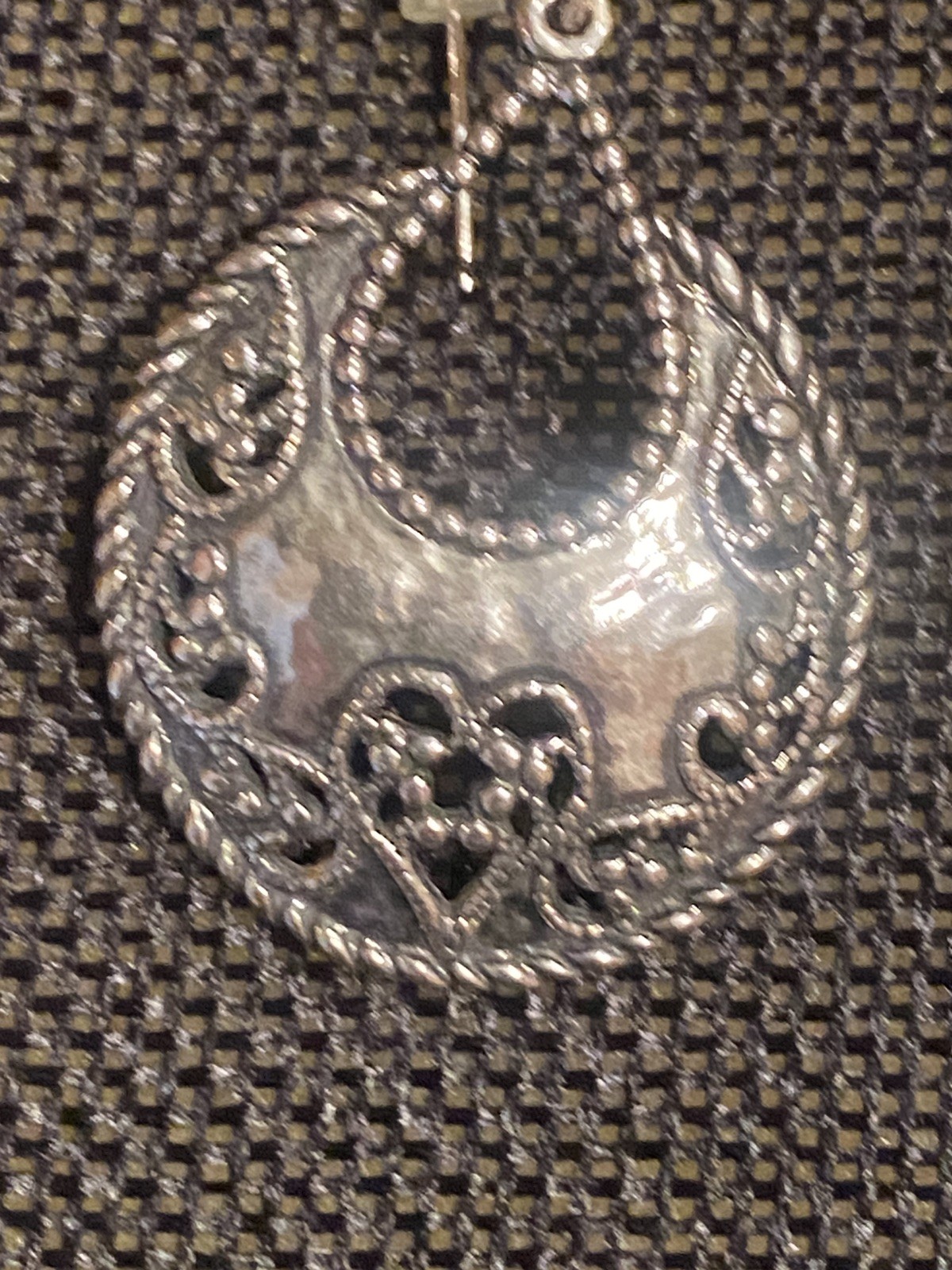 PZ Sterling Silver 925 Ornate openwork Earrings – Israel