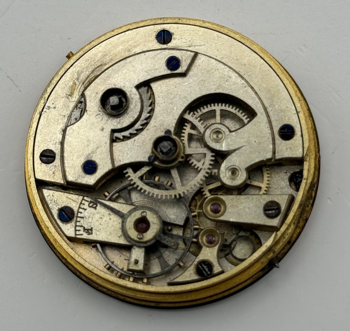 Longines Pocket Watch Movement Antique Sub Seconds Parts Repair Spares 41.2mm