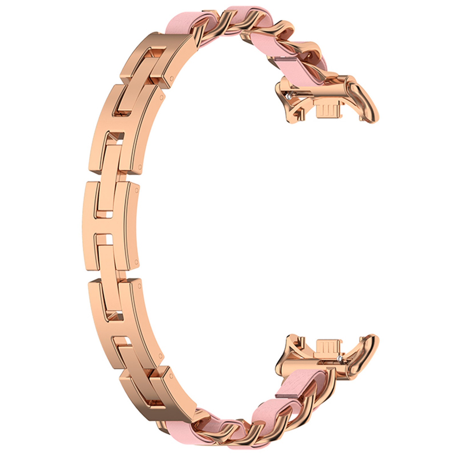 Black/Silver/Rose Gold Fashion Bracelet Model Metal Watch Strap Belt for Band8