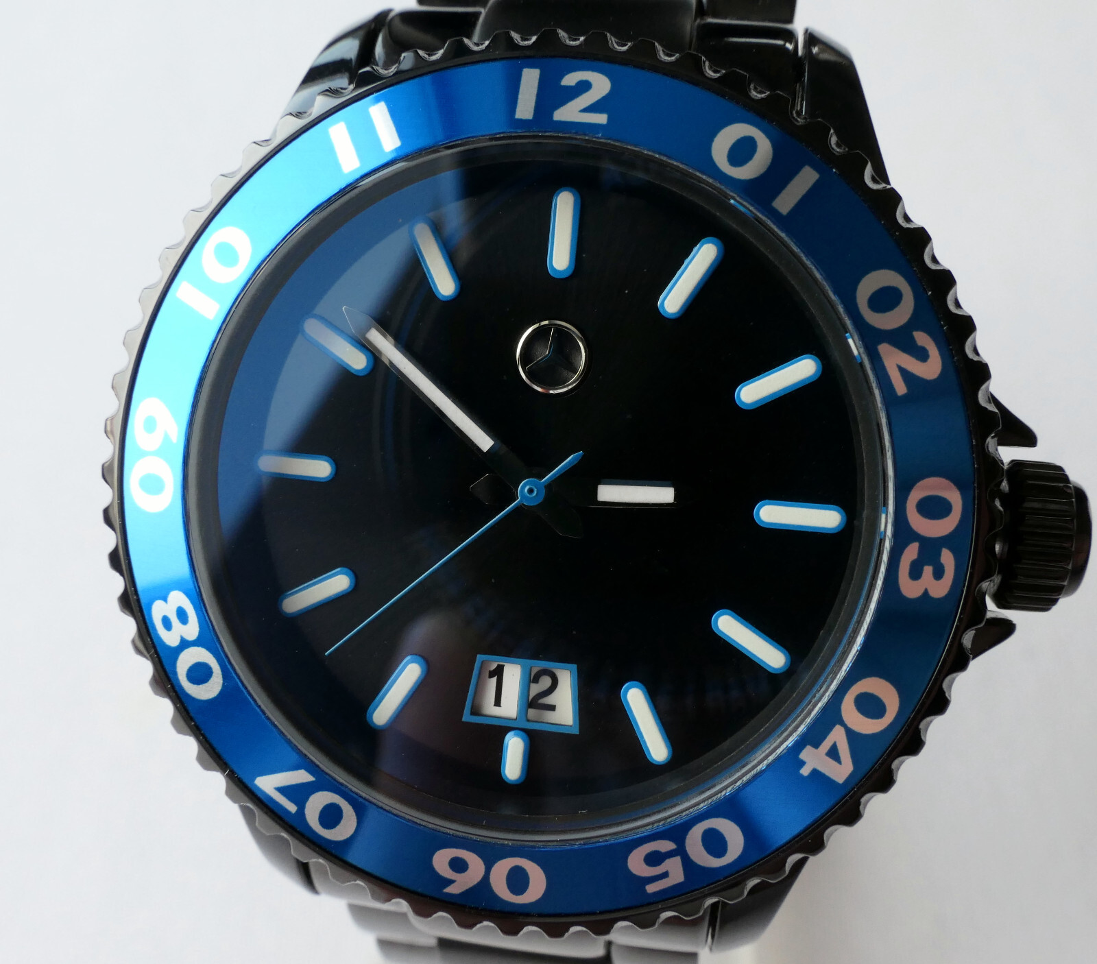 Mercedes Benz Motorsport AMG DTM Racing Black Edition GMT Design Sport Watch