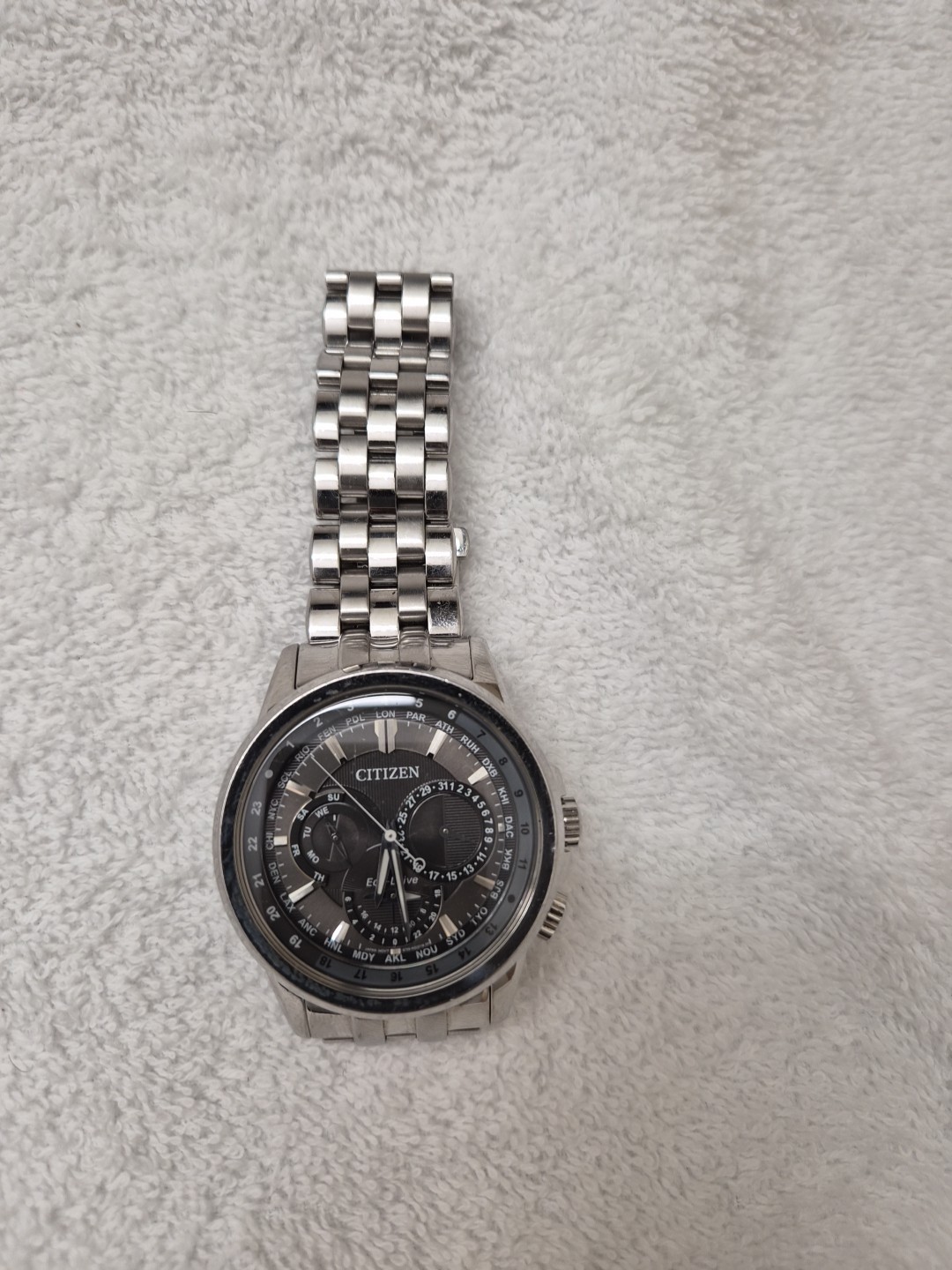 Citizen Eco-Drive Calendrier Stainless Steel Men’s Watch BU2021-51L